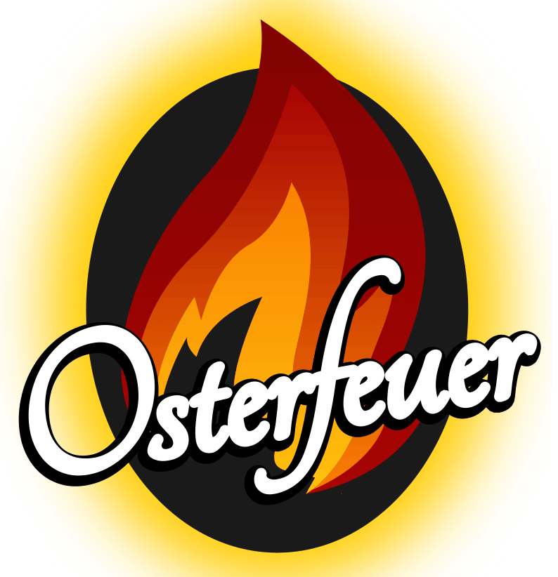 Osterfeuer in Klingenberg - Pfarrerin Besserer