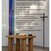 Abend-Gottesdienst in der Versöhnungskirche