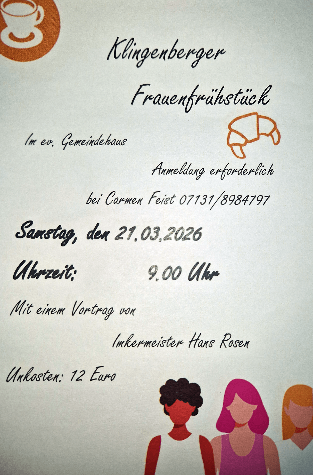 Frauenfrühstück im Gemeindehaus in Klingenberg