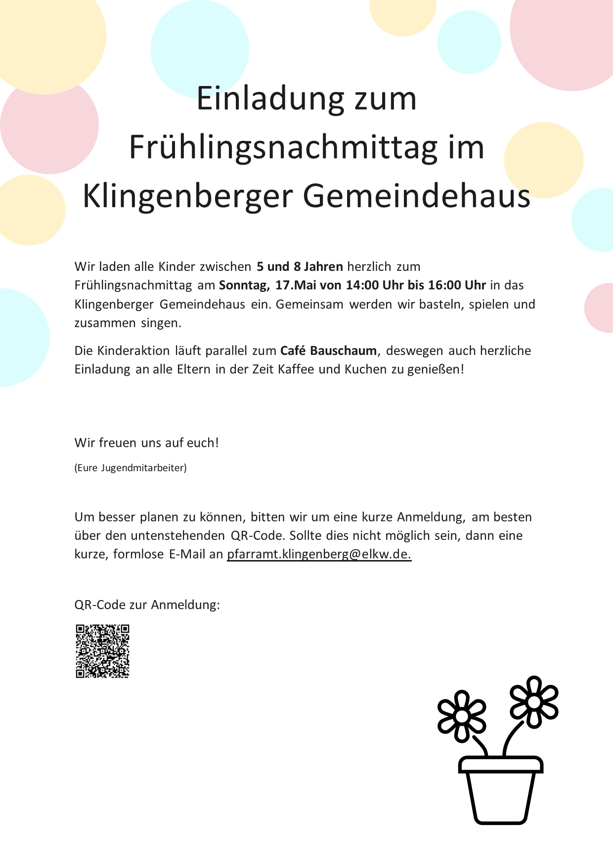 Frühlingsnachmittag im Lukas-Gemeindehaus in Klingenberg